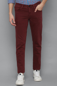 Allen Solly Skinny Men Maroon Jeans