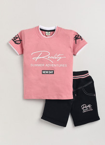 Zadmus Kids Baby Boys Party(Festive) T-shirt Shorts