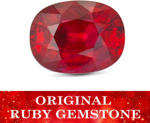 SVGAJ Burma Manik Gemstone 9 Ratti with Lab Report & Guarantee Certificate Stone Ruby Ring