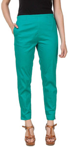 FC First Choice Regular Fit Women Green Trousers
