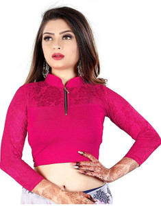 jptextile Band collar Women Blouse