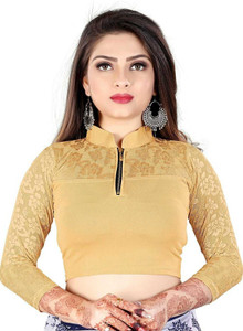 jptextile Band collar Women Blouse