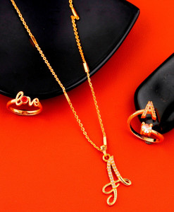 Jewel WORLD Alloy Gold-plated Gold Jewellery Set