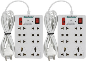 Illuminator Pack of 2- 8+1 with Fuse, 8  Socket Extension Boards
