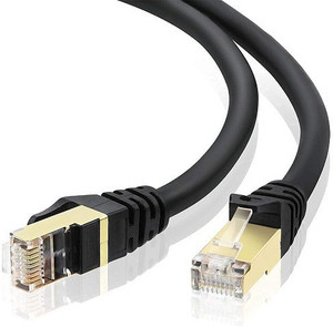 techut LAN Cable 2 m 2M Cat 7 Flat Ethernet Cable 10GB Shielded (STP) LAN Internet Network Cable CAT7