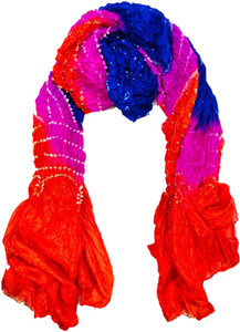 pk hub Art Silk Self Design Women Dupatta