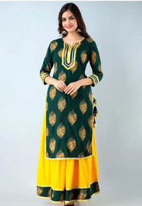KGN Women Kurta Skirt Set