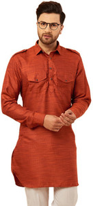 ARMAAN ETHNIC Men Self Design Pathani Kurta