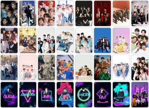Pack of 32 BTS Band Members Premium Photocards collection, HD Quality Cards (4.4 x 3 Inch | 11.2 x 7.6 CM) Photographic Paper