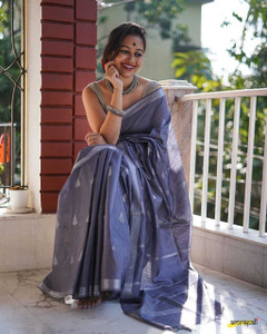 govind handloom Printed Bollywood Cotton Linen Saree