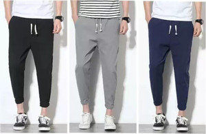 SG Simla Garments Solid Men Blue, Black, Grey Track Pants