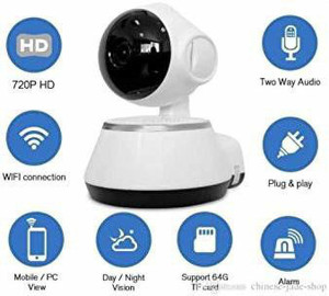 BNK V380 Mini WiFi Wireless HD 720P IP Camera Security Camera P2P Night  Vision Security Camera Price in India Buy BNK V380 Mini WiFi Wireless HD 