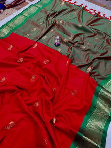 Fab Silk Embroidered Paithani Cotton Silk Saree