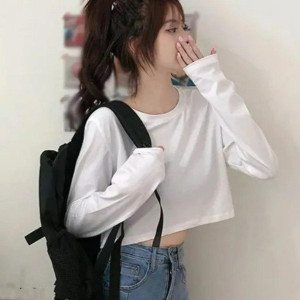 Pling Bling Casual Solid Women White Top