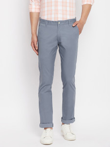 DUKE Slim Fit Men Blue Trousers