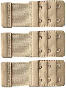 Zepham Bra Hook Extender-2 Hook - 3 Eye (With Extra Elastic) Increase Band Length Hook Extender