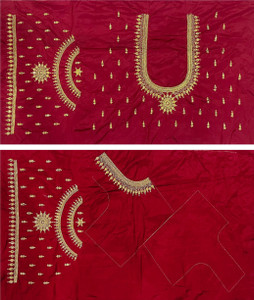 VLIPCARTZ Cotton Silk Embroidered Blouse Material