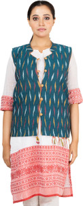 JALPAIBON Sleeveless Embroidered Women Jacket
