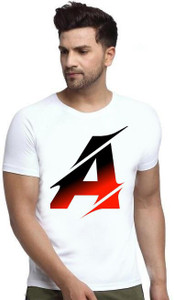 BQF Printed, Self Design, Graphic Print, Typography, Solid Men Round Neck White T-Shirt