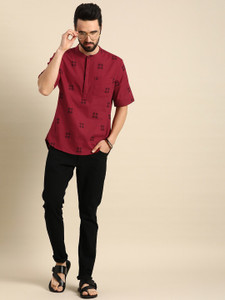 ANOUK Men Printed Straight Kurta