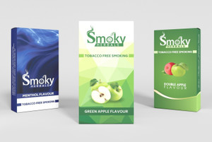 Smoky Herbals Tobacco & Nicotine Free Cigarette - (Menthol, Green Apple,  Double Apple) Flavour Smoking Cessations Price in India - Buy Smoky Herbals  Tobacco & Nicotine Free Cigarette