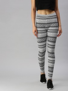 Buy Printed Legging with Grey Design Print Online in India at Lowest Prices  - Price in India 