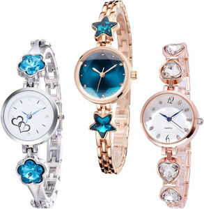Blue Pearl Analog Watch  - For Girls
