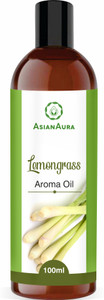 Asian Aura Lemongrass Diffuser, Aroma Oil, Refill Diffuser Aroma Oil for Home Fragrance, Reed Diffuser Refill Fragrance Oil, Aroma Buner/ Candle, Electric Diffuser Aroma Oil- Lemongrass Aroma Oil 100ml