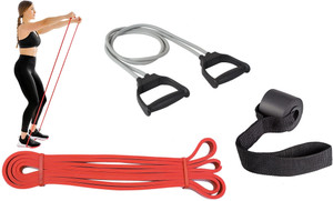ADONYX Stretch Resistance Band Sports Expander Elastic Pull Up With Door Anchor Fitness Accessory Kit Kit