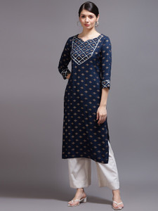 CORA Women Printed Straight Kurta