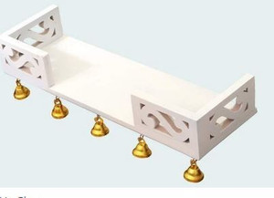 woodinzo Wooden Wall Shelves Temple Shelf, Temple for Statue,Office Wall,Wall Stand MDF (Medium Density Fiber) Wall Shelf