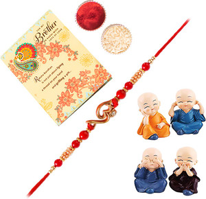 ARCHIES Designer DEM_26_1581_RC_CARD Assorted Rakhi, Mug, Chawal Roli Pack, Greeting Card  Set