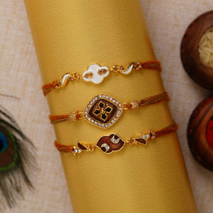 eCraftIndia Designer D1191 Assorted Rakhi  Set