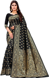 signagraph Woven Banarasi Pure Silk, Satin Saree