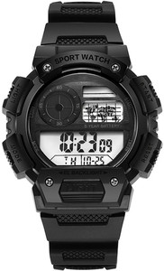 Trex 1004 PU Belt LED Light Water&Shock Resistance Alarm Kids Digital Watch  - For Boys & Girls
