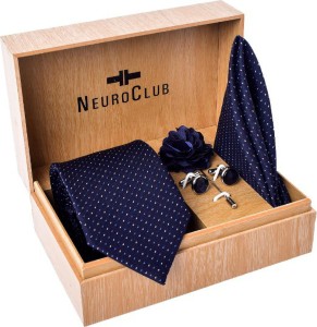 NEUROCLUB Silk Cufflink & Tie Pin Set