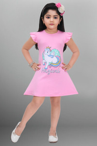 CUTE XII FASHION Girls Above Knee Casual Dress