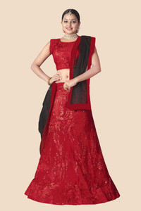 DD's creation Embroidered Semi Stitched Lehenga Choli