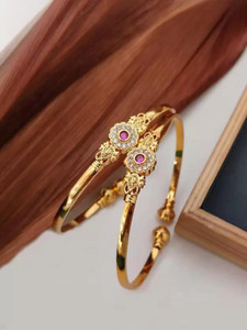 tejasvita imitation Brass Gold-plated Bangle Set