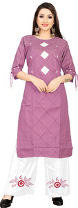 Bholeshvar Fashion Women Kurti Palazzo Set