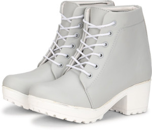 Ishransh Ishransh High Anke Casual Chukka Boots For Women ( 801 ) Boots For Women