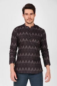 Koshin Men Printed Straight Kurta