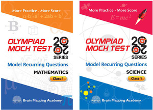COMBO PACK: OLYMPIAD MOCK TEST 20-20 - Mathematics & Science For CLASS 1 [Set Of 2 Books]