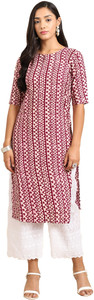 1 Stop Fashion Women Printed Straight Kurta