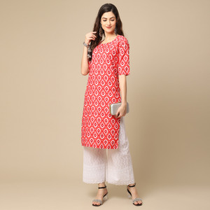 EthnicBasket Women Printed Straight Kurta