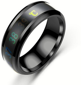 Heer Collection Intelligent Smart Body Temperature Monitor Stainless Steel Ring for Girls and Boys Stainless Steel Ring