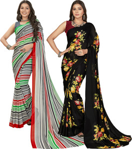kashvi sarees Printed Daily Wear Georgette Saree
