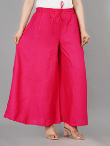 STRICKLIN Flared Women Pink Trousers