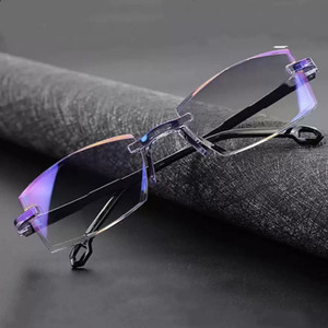Scaglia Rimless (+2.25) Square Reading Glasses