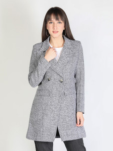 honnete Acrylic Striped Coat